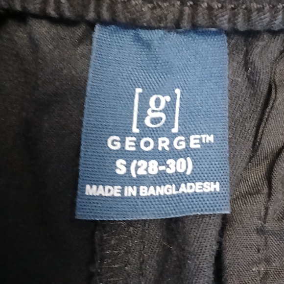 George men's black pull on pants size S (28-30) - Picture 6 of 6